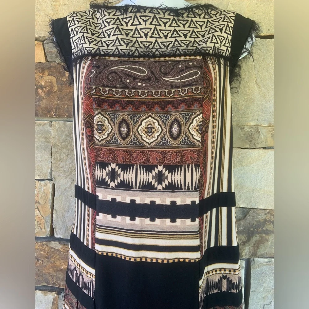 Etro Spa Via Spartaco Paisley Kaleidoscope Dress (NWT $2058) - Picture 4 of 15